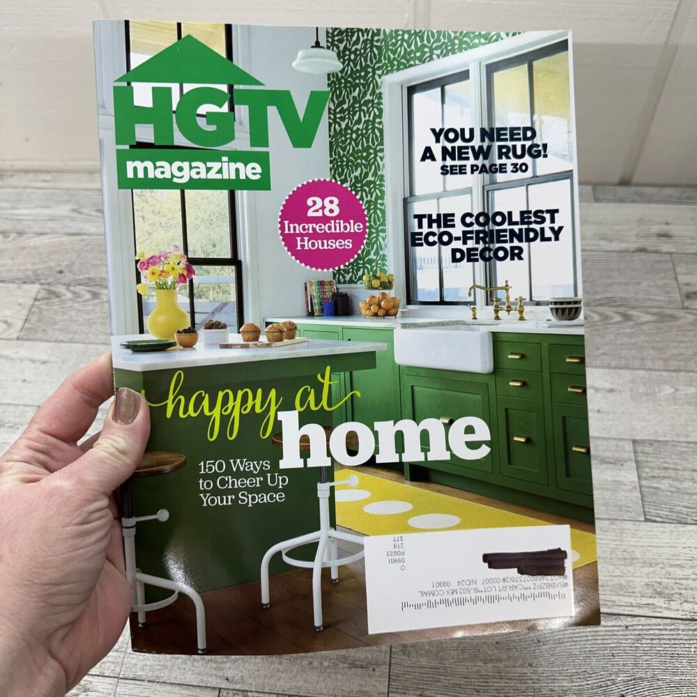 HGTV Magazine March April 2024 Happy At‎ Home 28 Incredible House Brand New